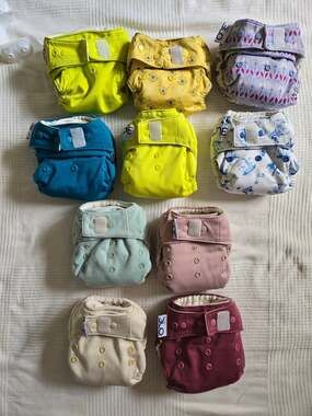 GroVia O.N.E. All-in-One Reusable Cloth Diapers (Lot of 10)